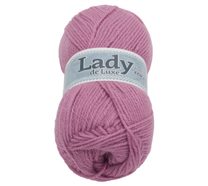 Příze LADY de Luxe - 100g / 238 m tmavá starorůžová