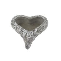 Cementový obal k osázení srdce X7059/1 - 17.5 x 20.5 x 5.5 cm