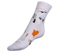 Ponožky Kuchař - 35-38 bílá