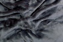 Prostěradlo mikroflanel tmavě šedá 180x200x20 cm