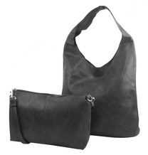 JGL Šedý dámský kabelkový dvouset kabelka přes rameno a crossbody