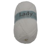 Příze LADY de Luxe - 100g / 238 m bílá
