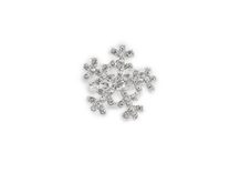 Brož s broušenými kamínky vločka