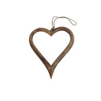 Srdce mango závěsné O0339/1 - 13 × 15 x 2 cm