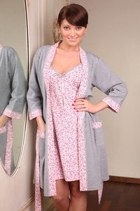 Noční komplet Dorota FR-053 SET květy