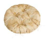 Sedák Adéla prošívaný kulatý - průměr 40 cm Hadí kůže hnědá