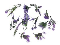 Umělé mini větvičky k aranžování, mix 11 ks