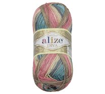 Příze DIVA BATIK - 100g / 350 m béžová