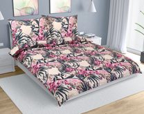 Povlečení bavlna na dvoudeku - 200x220, 2ks 70x90 cm (200 cm šířka x 220 cm délka prodloužená) Amarylka růžová