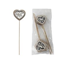 Zápich srdce, 8 ks D7595 - 7 cm