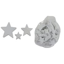 Dekorační hvězda, 24 ks D6398-01 - 2,5 - 6 x 2,5 - 6 x 0,7 cm