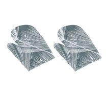 Kuchyňská chňapka - 2ks Šedá,Bílá CH/234 28x18 cm