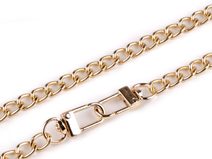 Řetízek na kabelky s karabinou délka 125 cm, šíře 8 mm