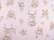 Bavlněná látka / plátno medvídek METRÁŽ