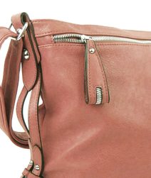 Moderní velká crossbody kabelka 74-MH metalická modrá