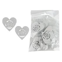 Dekorace srdce, 20 ks D6639 - 5 x 4,8 x 0,3 cm