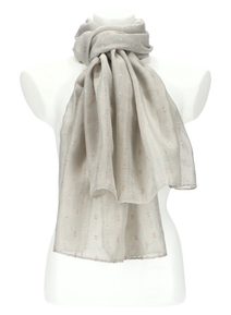 Dámský letní jednobarevný šátek / šála 180x90 cm šedá