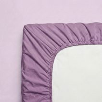 Prostěradlo bavlněné napínací 90x200cm fialové