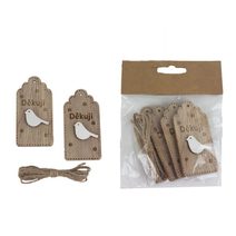 Cedulka - Děkuji, 4 ks D5331-20 - 4 x 0,5 x 8 cm