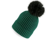 Dámská zimní čepice s bambulí