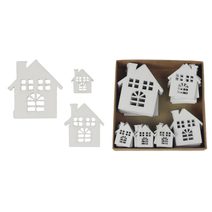 Dekorace 50 ks D2771 - 2,5x0,2x2,8cm,4,5x0,2x5cm,6,3x0,2x7cm