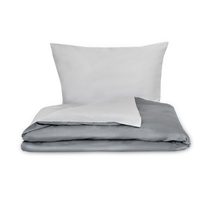Saténové povlečení LUXURY COLLECTION tmavě šedé/světle šedé