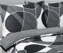 Povlečení mikroflanel struktura Vlnka béžová 140x200, 70x90 cm