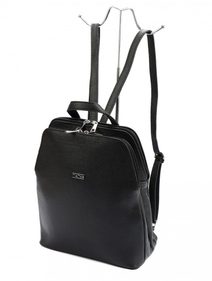 Dámský batoh / kabelka z broušené kůže světlá krémová