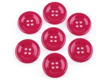 Knoflík plastový mix barev velký Ø50 mm balení 7 kusů