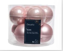 Vánoční ozdoba, 8 ks 371522-05 - dia 7 cm