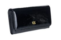 Crossbody dámská kabelka v květovaném designu tmavě modrá 5432-BB