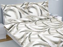 Povlečení krep na dvoudeku Šedá,Bílá 80/929