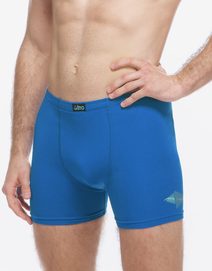 GINA pánské boxerky delší nohavička, šité, s potiskem 74184P