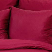 Saténové francouzské povlečení LUXURY COLLECTION 1+2, 220x200, 70x90cm vínové