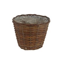 Obal s plastem hnědý P2026/2 - dia 18 × 14 cm