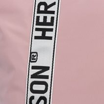 Velká dámská nylonová shopper kabelka přes rameno světlá fialová