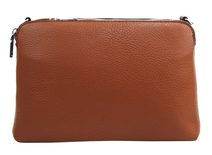 Latté hnědá crossbody dámská kabelka se třemi sekcemi Jessica