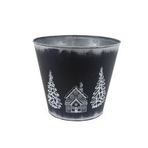 Květináč plechový K3749/4 - dia 20 x 17 cm