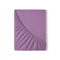 Saténové prostěradlo s gumou fialové