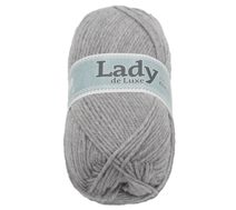 Příze LADY de Luxe - 100g / 238 m světlá šedá
