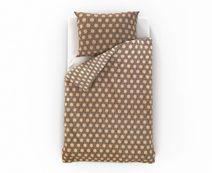 Saténové prodloužené povlečení LUXURY COLLECTION 140x220, 70x90cm tmavě zelené / smetanové