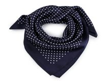 Saténový šátek puntík 65x65 cm