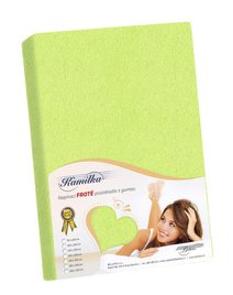 Prostěradlo froté - 120x200 cm jarní zelená