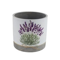 Obal na květiny kulatý levandule X5808/3 - dia 17 × 16 cm