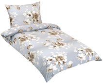 Povlečení bavlněné - 140x220, 70x90 cm Růže kávová