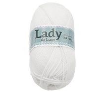 Příze LADY de Luxe - 100g / 238 m sněhová bílá
