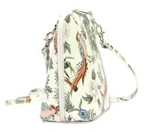 GREGORIO Kožená dámská crossbody kabelka šedá