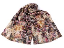 Šátek / šála abstraktní, hřejivá 70x185 cm