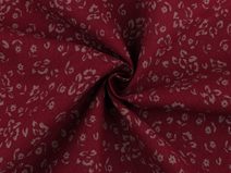 Bavlněná látka / plátno s řidší vazbou květinky METRÁŽ