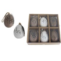 Velikonoční vajíčka, 6 ks X6791 - 6 cm